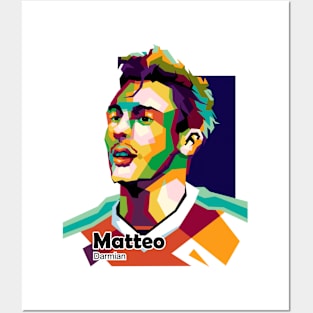 Matteo Darmian In Illustration Posters and Art